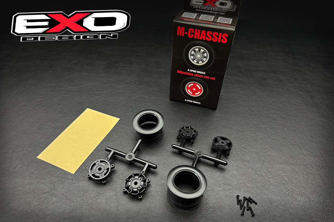 (WM001) Adjustable offset rim set for M-Chassis