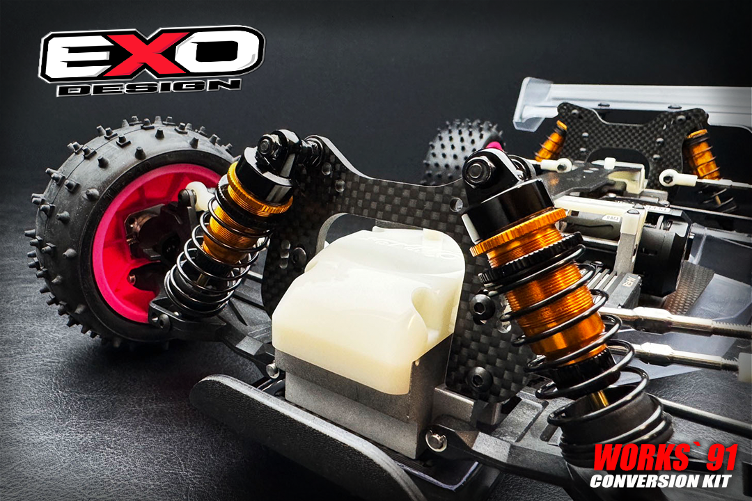 (W91-001-B) WORKS 91 conversion kit (For Big Bore shocks)