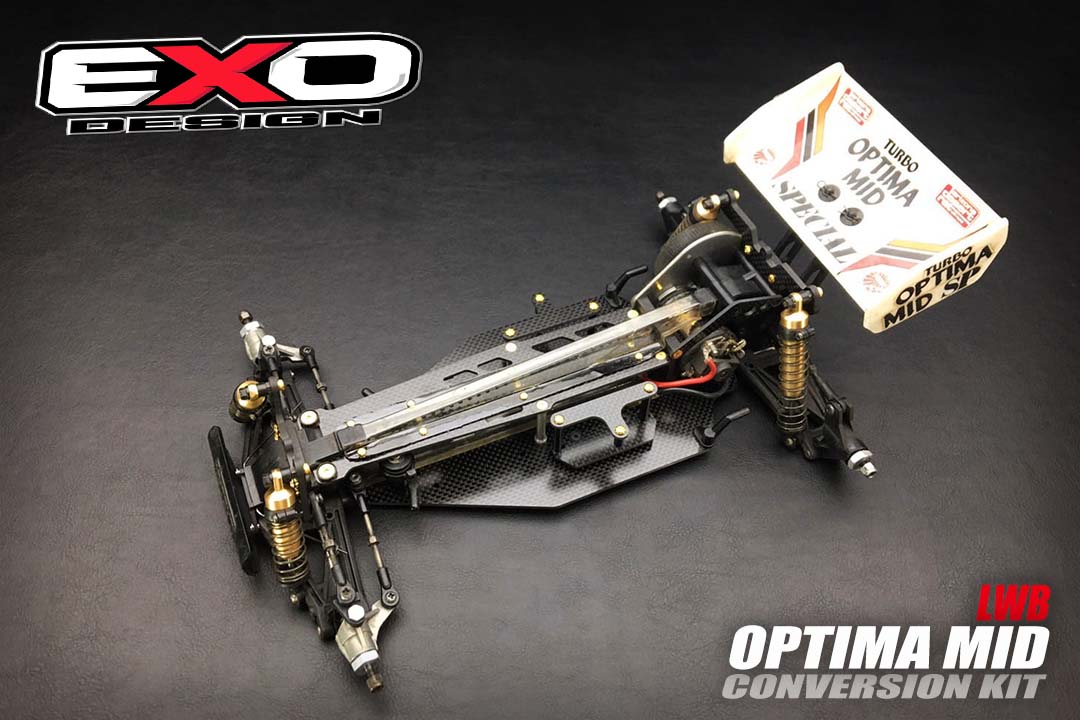 (LWB002) Kyosho optima MID LWB conversion kit for origial 1989 (Classic  version)