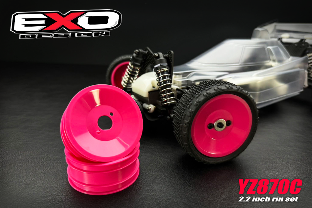 (YZW006P-F) FOR YOKOMO YZ-870C SUPER DOG FIGHTER 2.2 INCH FRONT RIM pink ( 2 PCS )