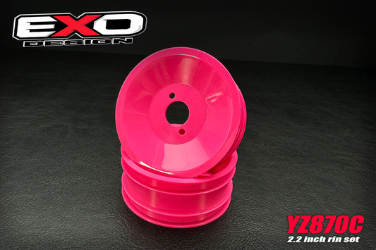 (YZW006P-F) FOR YOKOMO YZ-870C SUPER DOG FIGHTER 2.2 INCH FRONT RIM pink ( 2 PCS )