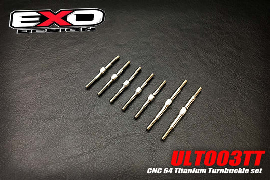 (ULT003TT) CNC 64 TITANIUM TURNBUCKLES SET
