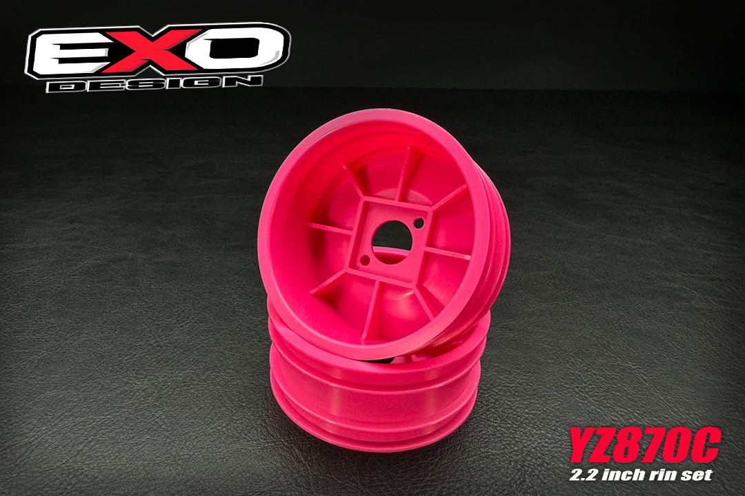 (YZW006P-F) FOR YOKOMO YZ-870C SUPER DOG FIGHTER 2.2 INCH FRONT RIM pink ( 2 PCS )