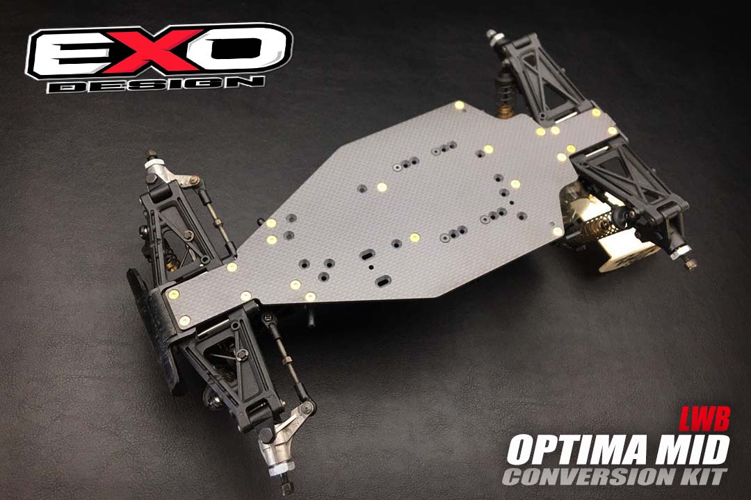 (LWB002) Kyosho optima MID LWB conversion kit for origial 1989 (Classic version)