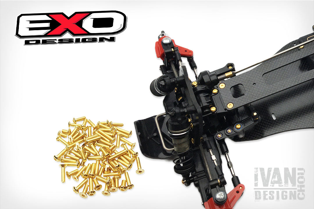 (TTF005S-G) TOP FORCE Screw Set 12.9- FH(Gold Coating)