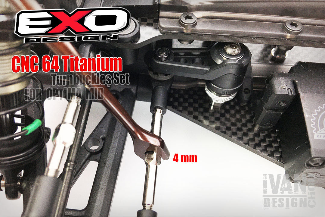(OTM003TT) CNC 64 TITANIUM TURNBUCKLES SET