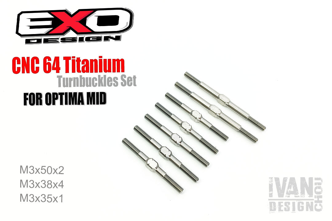 (OTM003TT) CNC 64 TITANIUM TURNBUCKLES SET