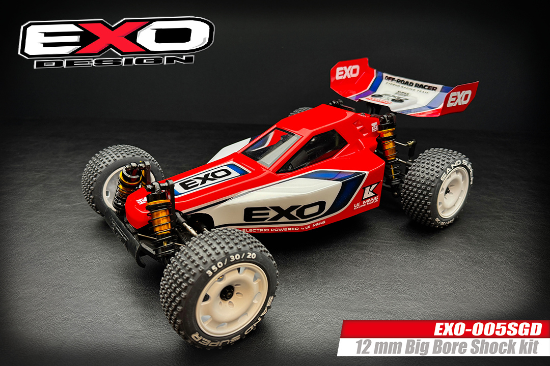 (EXO-005SGD) UNIVERSAL 12mm BIG BORE SHOCKS SET
