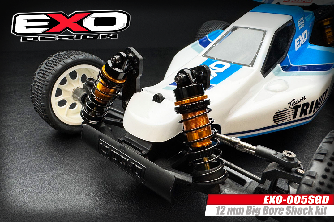 (EXO-005SGD) UNIVERSAL 12mm BIG BORE SHOCKS SET