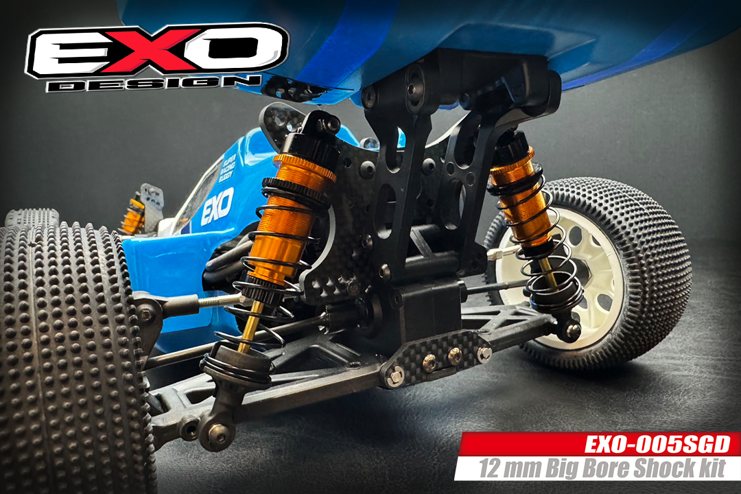 (EXO-005SGD) UNIVERSAL 12mm BIG BORE SHOCKS SET