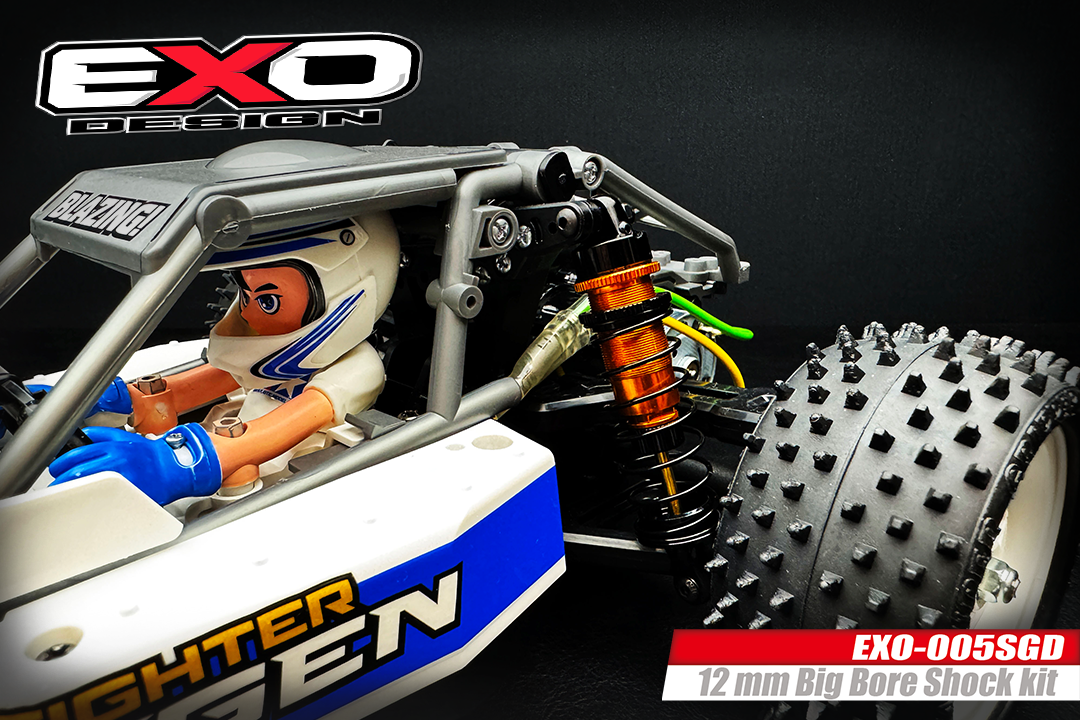 (EXO-005SGD) UNIVERSAL 12mm BIG BORE SHOCKS SET