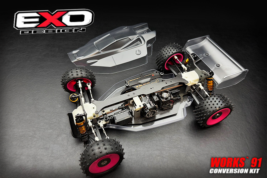 (W91-001-B) WORKS 91 conversion kit (For Big Bore shocks)