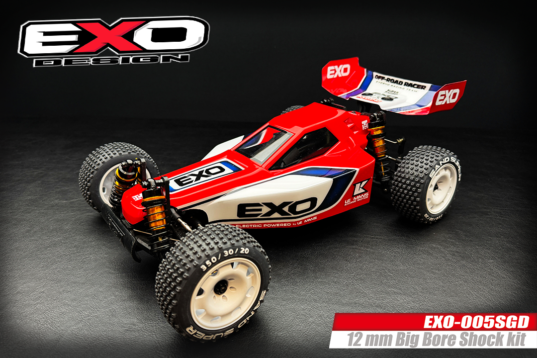 (EXO-005SGD) UNIVERSAL 12mm BIG BORE SHOCKS SET