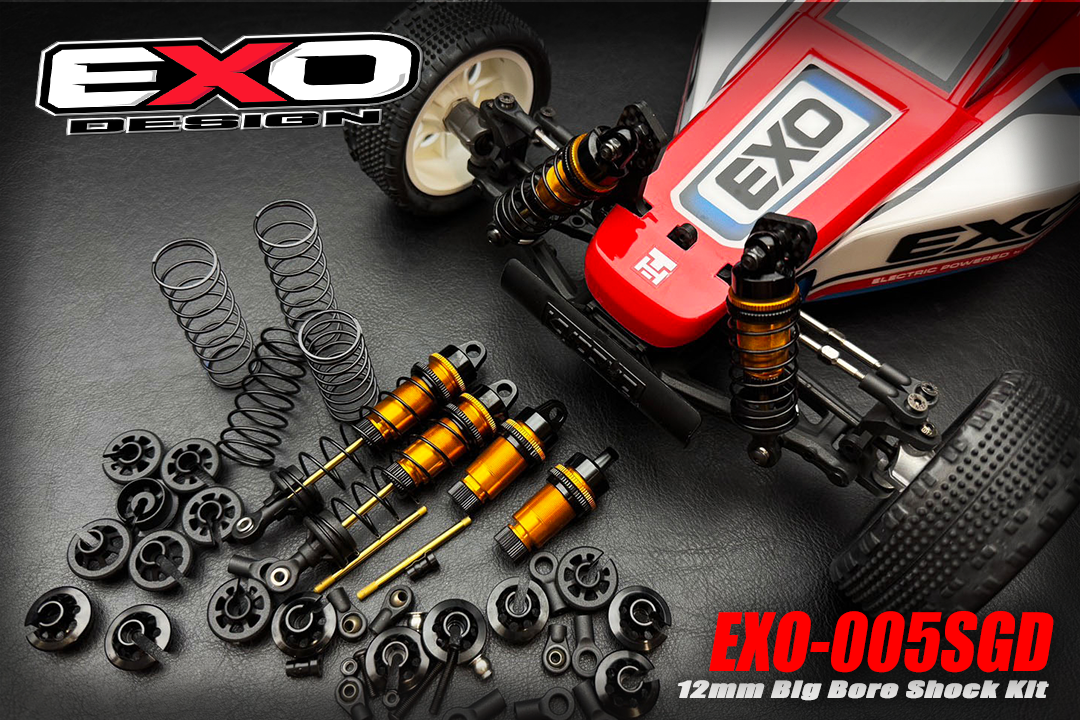 (EXO-005SGD) UNIVERSAL 12mm BIG BORE SHOCKS SET