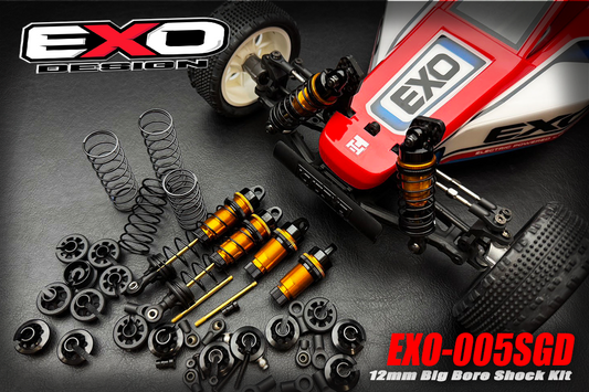 (EXO-005SGD) UNIVERSAL 12mm BIG BORE SHOCKS SET