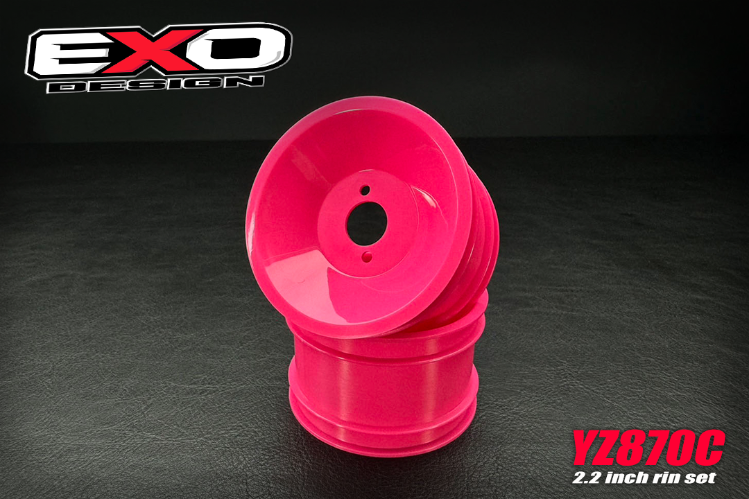 (YZW006P-R) FOR YOKOMO YZ-870C SUPER DOG FIGHTER 2.2 INCH REAR RIM pink ( 2 PCS )