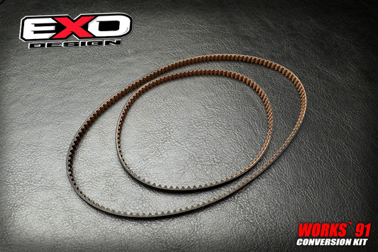 (W91-008) EXODESIGN WORKS 91 Conversion kit Front and Rear Belt Set